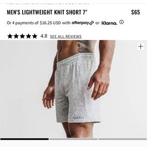 Mens light weight knit short 7” NoBull XL